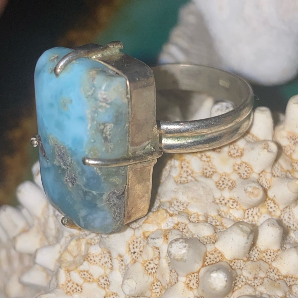 SALE ⭐️ Caribbean Larimar ring - Picture 4 of 7